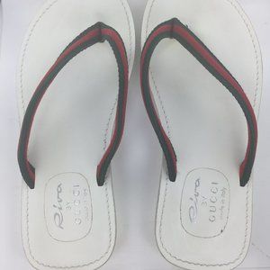 RARE Gucci Riva Yachts White Sandals Size 9